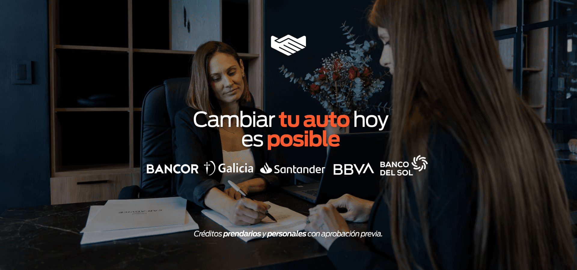 Banner de financiación con entidades bancarias