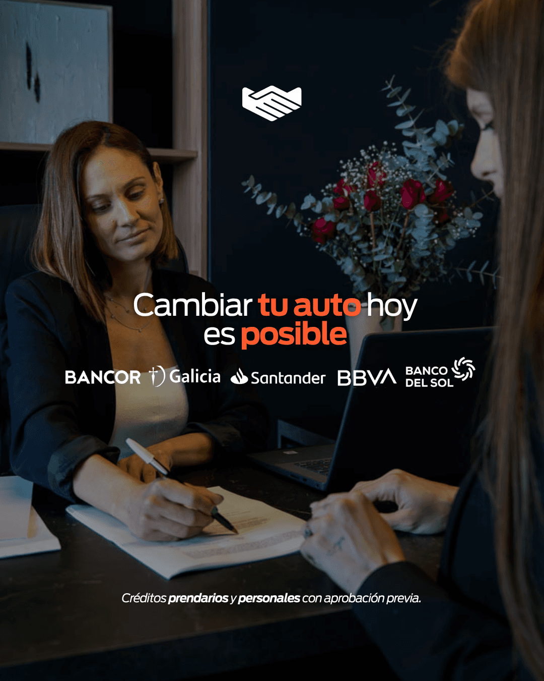 Banner de financiación con entidades bancarias